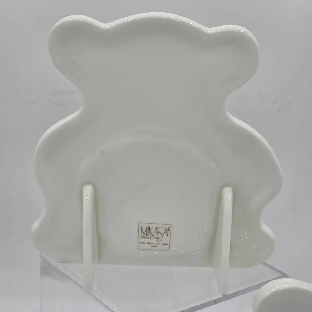 Vintage Mikasa Bone China Teddy Bear Picture Frame Baby's Pride 2190 Japan 5x6